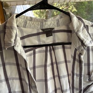 Eddie Bauer Plaid Button-Down Shirt